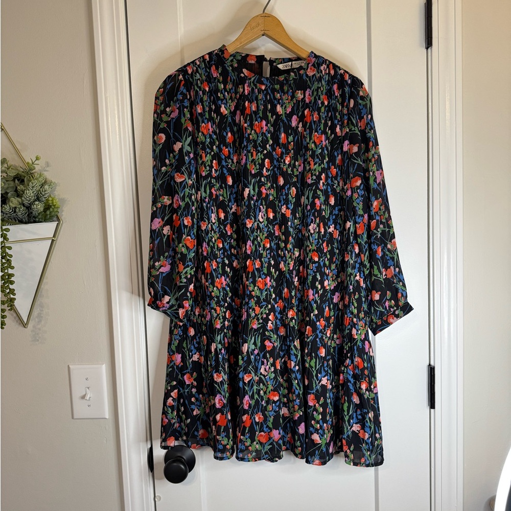 Zara Floral Mini Dress - Multicolor